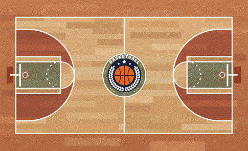 高級定制籃球PVC運動地板